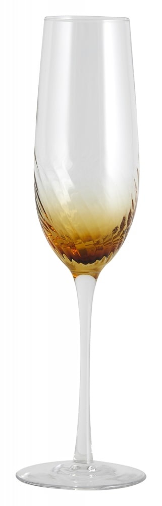Nordal Verres à champagne Garo ambre - set de 8 pièces