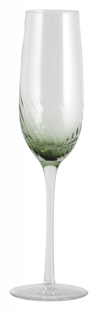 Nordal Verres à champagne Garo verts - set de 8 pièces