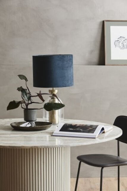 Nordal Danna dienblad rond - antiek messing