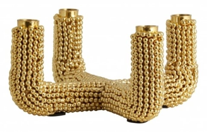 Nordal Fogo ljusstake - guld Nordal Fogo ljusstake - guld