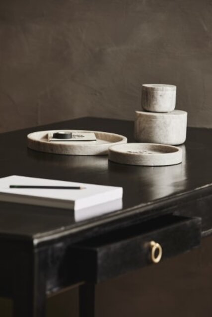 Nordal Grina pot small - brown marble