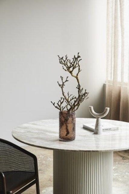 Nordal Clyde vase Large - brown