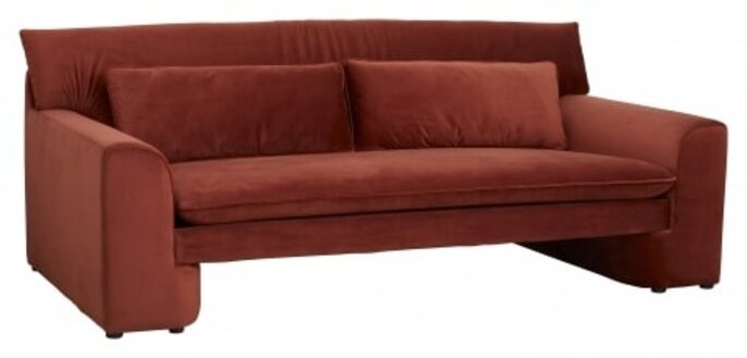 Nordal Geo sofa - rust red Nordal Geo sofa - rust red