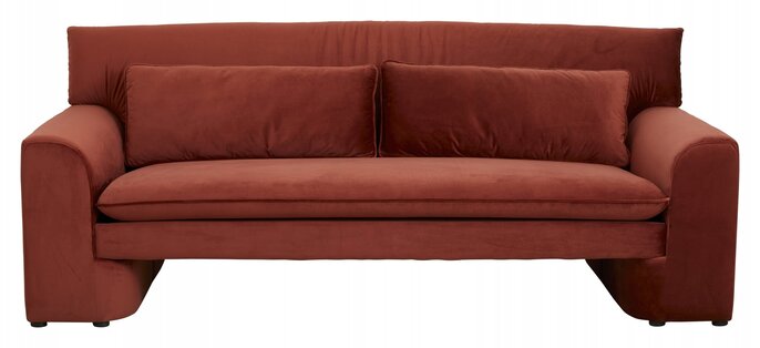 Nordal Geo sofa - rust red Nordal Geo sofa - rust red