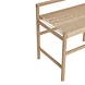 Hubsch Bench oak - natural/off white Hubsch Bench oak - natural/off white