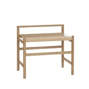 Hubsch Bench oak - natural/off white