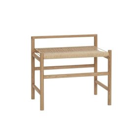 Hubsch Banc chêne - naturel/blanc cassé Hubsch Banc chêne - naturel/blanc cassé