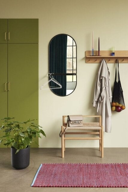 Hubsch Benk eik - natur/off white