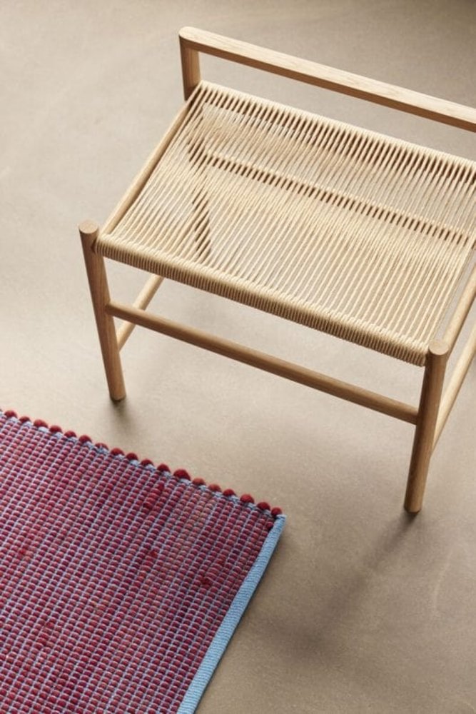 Hubsch Banco de roble - natural / blanco hueso