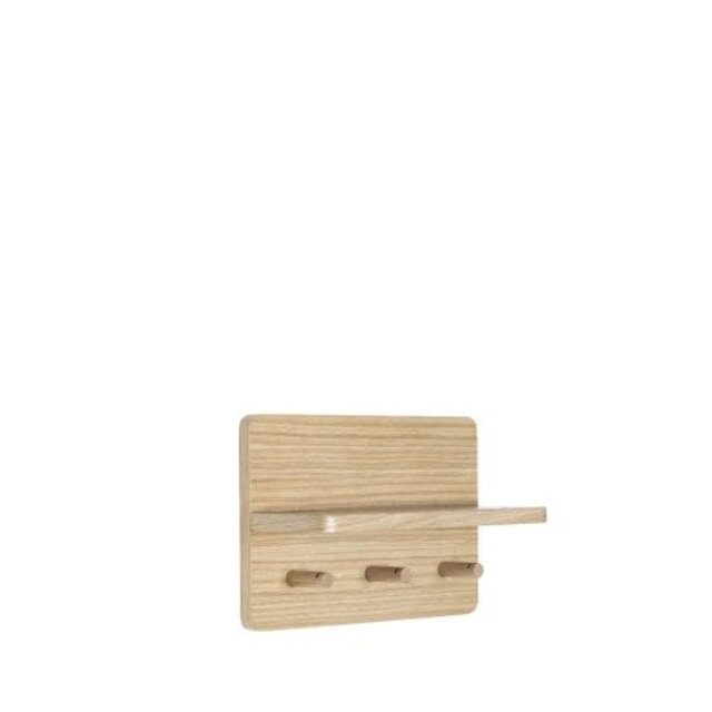 Hubsch Porte-manteau plaqué chêne - 3 patères