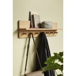 Hubsch Coat rack oak veneer - 7 hooks Hubsch Coat rack oak veneer - 7 hooks