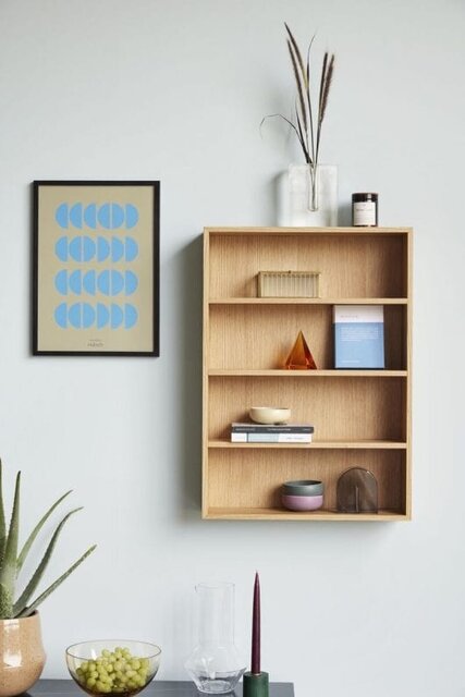 Hubsch Wandkast eikenhout - naturel