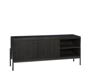 Hubsch Dressoir metaal/marmer - zwart Hubsch Dressoir metaal/marmer - zwart