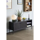 Hubsch Sideboard metall/marmor - schwarz