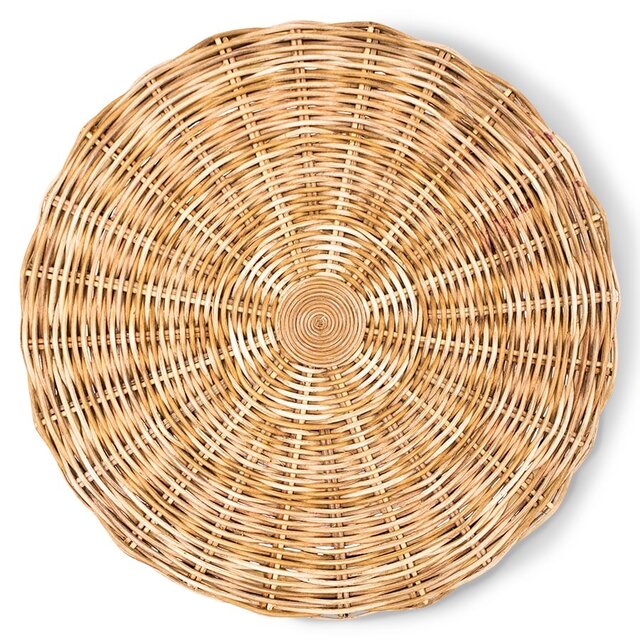 HKliving Rotan bijzettafel hoog