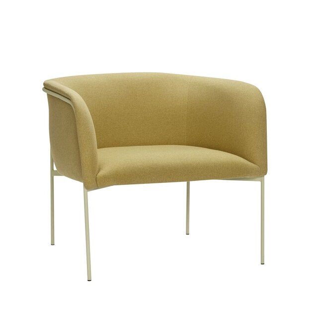 Hubsch Loungestoel - geel/lichtgroen