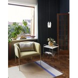 Hubsch Lounge chair - yellow/light green