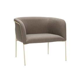 Hubsch Sillón - marrón claro / amarillo Hubsch Sillón - marrón claro / amarillo