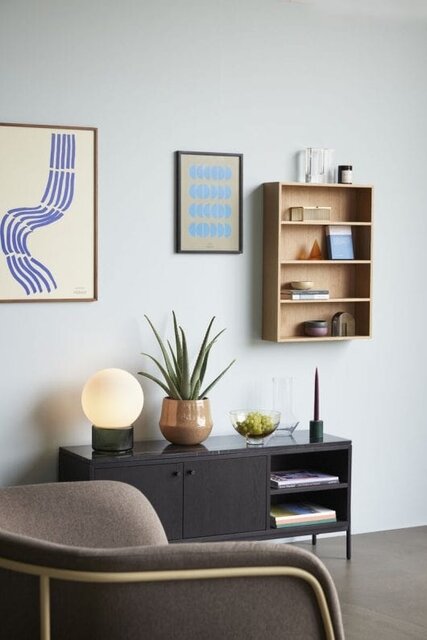 Hubsch Loungestoel - lichtbruin/geel