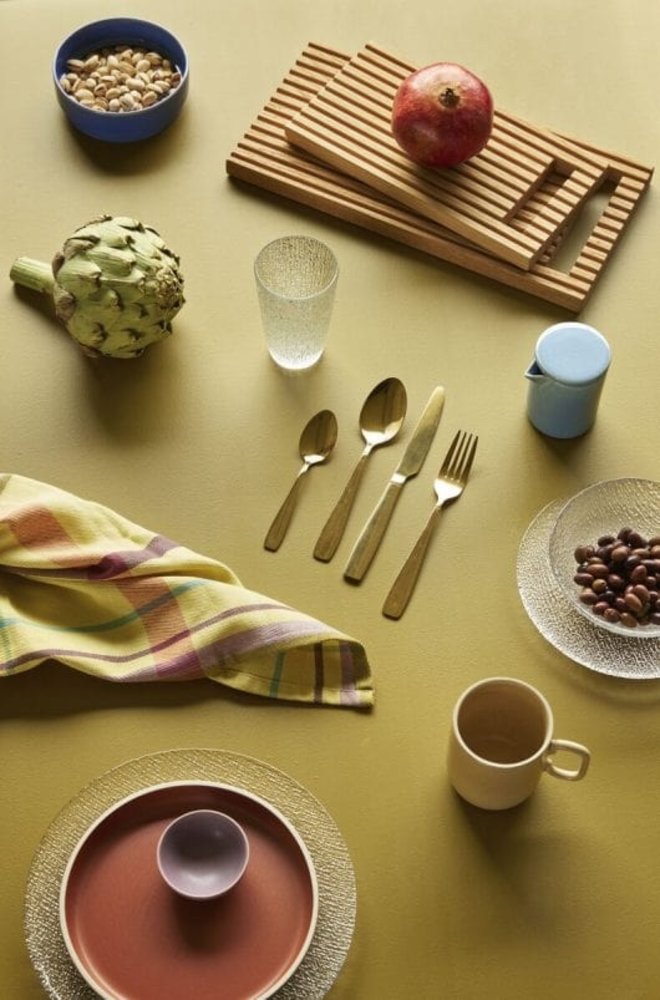 Hubsch Assiettes en verre ø20cm - set de 12 pièces