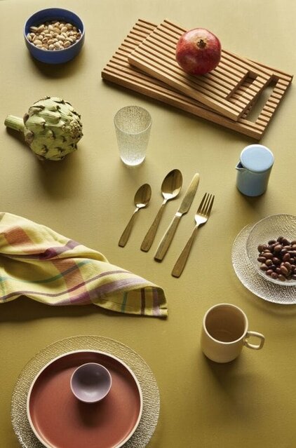 Hubsch Assiettes en verre ø27cm - set de 12 pièces