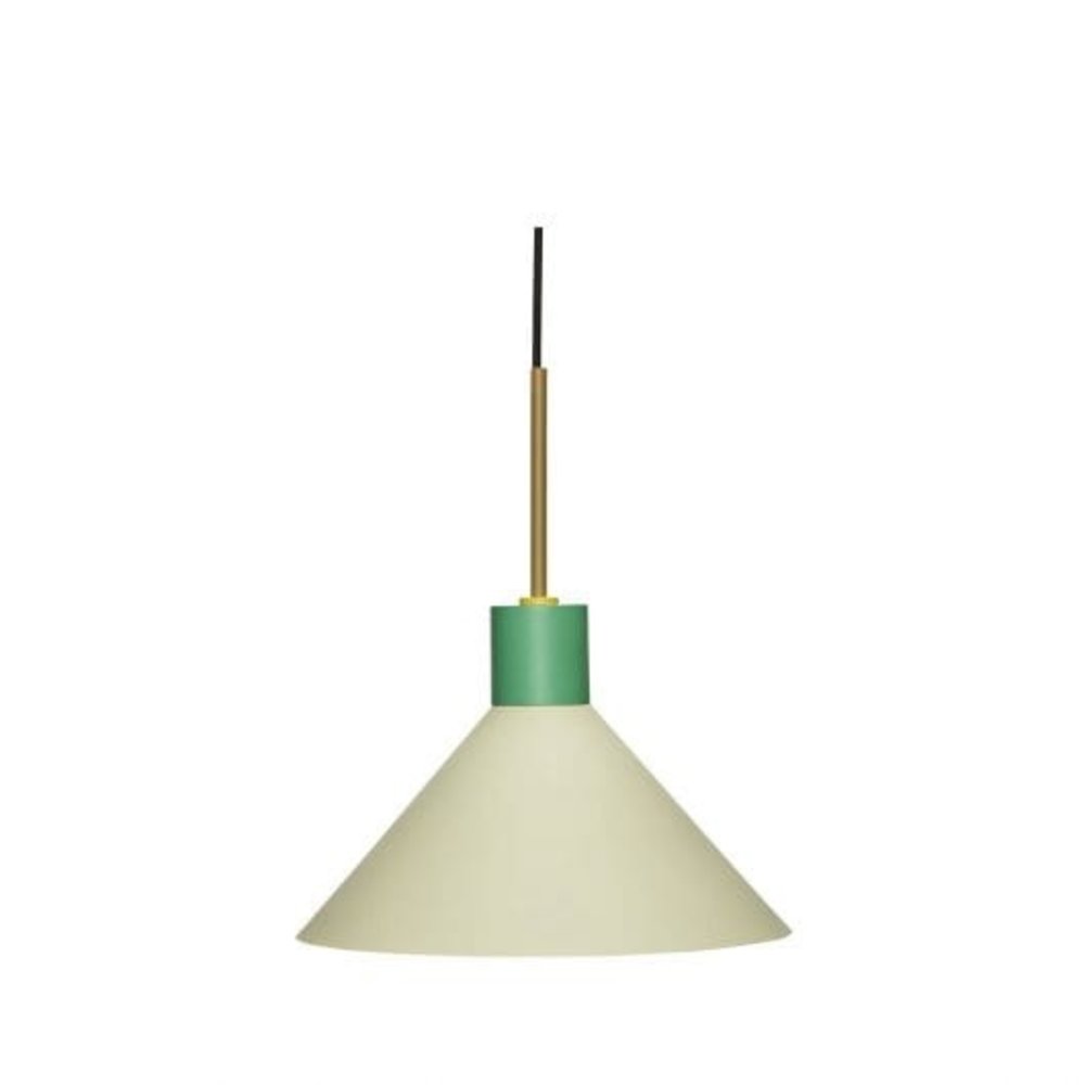 Hubsch Hanging lamp metal - brown/green/yellow