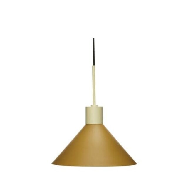 Hubsch Hanglamp metaal - zand/bruin