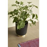 Hubsch Pots de fleurs noirs - lot de 2 pièces Hubsch Pots de fleurs noirs - lot de 2 pièces