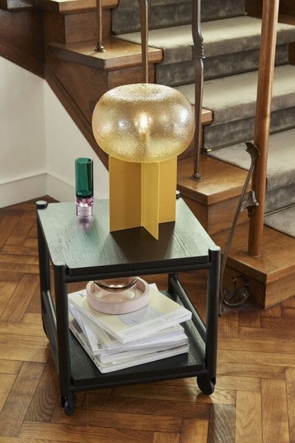 Hubsch Bordslampa glas - gul
