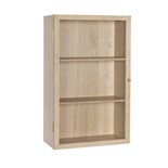 Hubsch Wall cabinet glass/oak veneer - natural