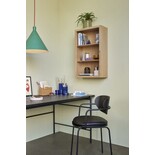 Hubsch Väggskåp glas/ekfaner - naturligt