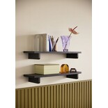 Hubsch Wall shelf oak veneer - black Hubsch Wall shelf oak veneer - black
