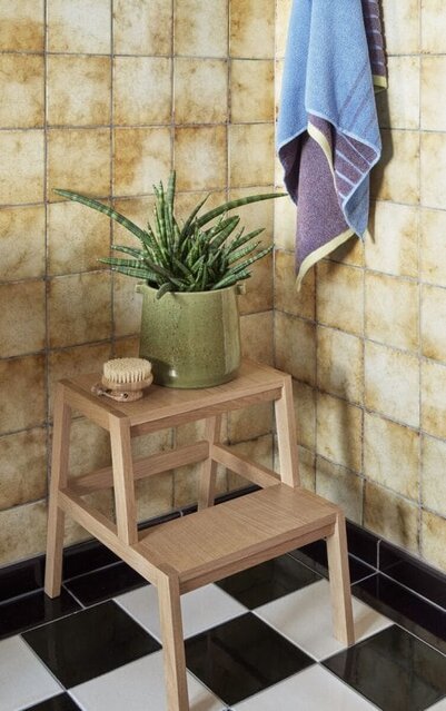 Hubsch Tabouret plaqué chêne - naturel