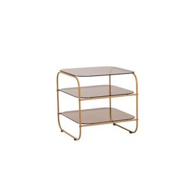 Hubsch Tisch Metall/Glas - orange/bernstein Hubsch Tisch Metall/Glas - orange/bernstein