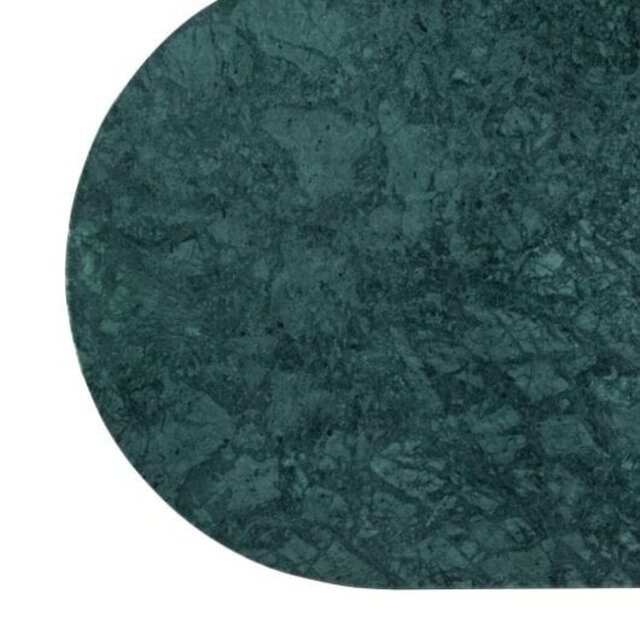 Hubsch Mesa de metal / mármol - verde
