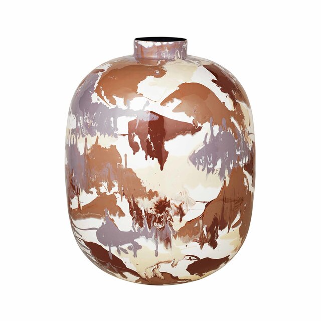 Broste Copenhagen Thyra vaas mix lichte kleuren - Ø40cm