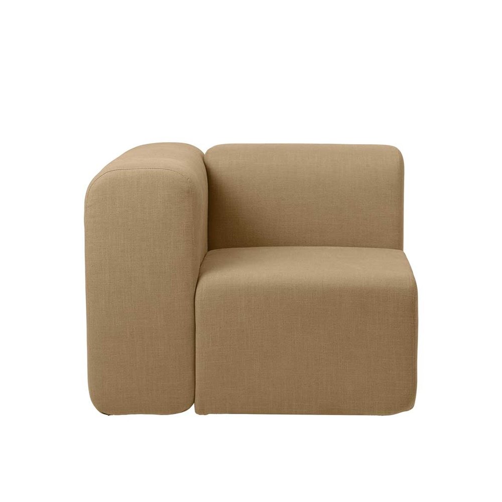 Broste Copenhagen Lagoon sofa module corner right - ocher Broste Copenhagen Lagoon sofa module corner right - ocher
