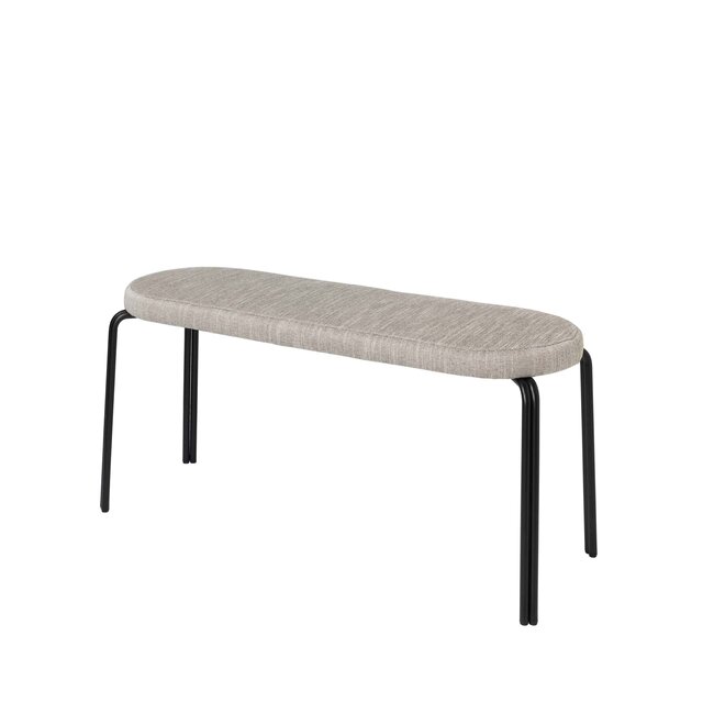 Broste Copenhagen Oda sofa 2 seater textile - black