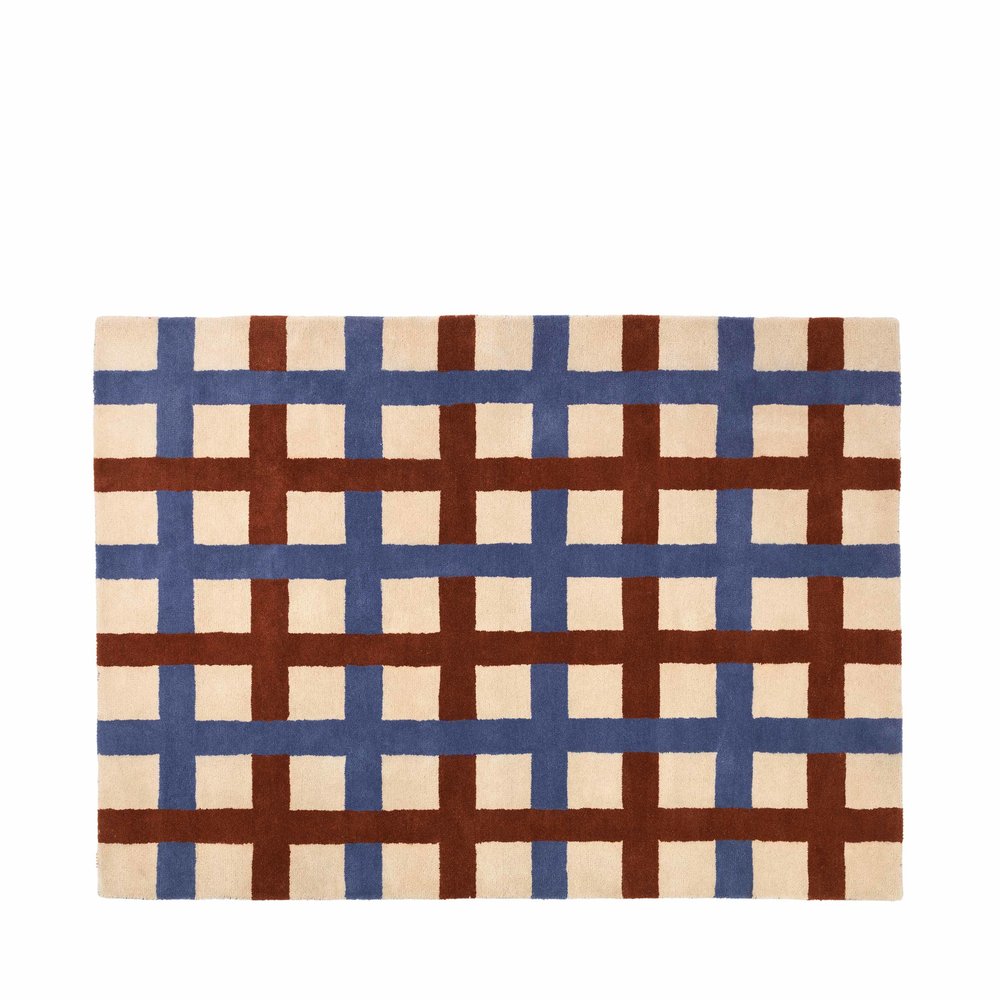 Broste Copenhagen Edith rug blue/beige - 200x300cm