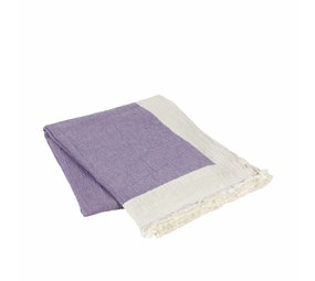 Broste Copenhagen Mona rutete lilla - 130x180cm Broste Copenhagen Mona rutete lilla - 130x180cm