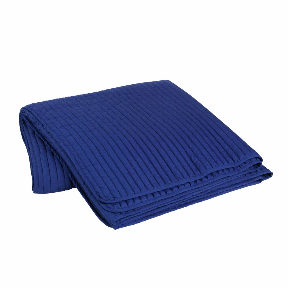 Broste Copenhagen Sena Tagesdecke blau - 240x260cm
