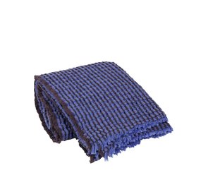 Broste Copenhagen Linda Plaid blau - 130x180cm