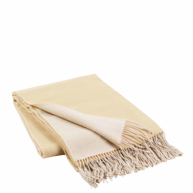 Broste Copenhagen Jeanne throw yellow - 130x200cm