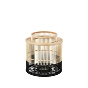 Broste Copenhagen Lanterne Alde bambou/verre - Ø38,5XH40CM