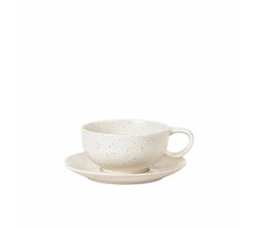 Broste Copenhagen Nordic Vaniljekop med underkop 25cl- sæt med 6 stk Broste Copenhagen Nordic Vaniljekop med underkop 25cl- sæt med 6 stk