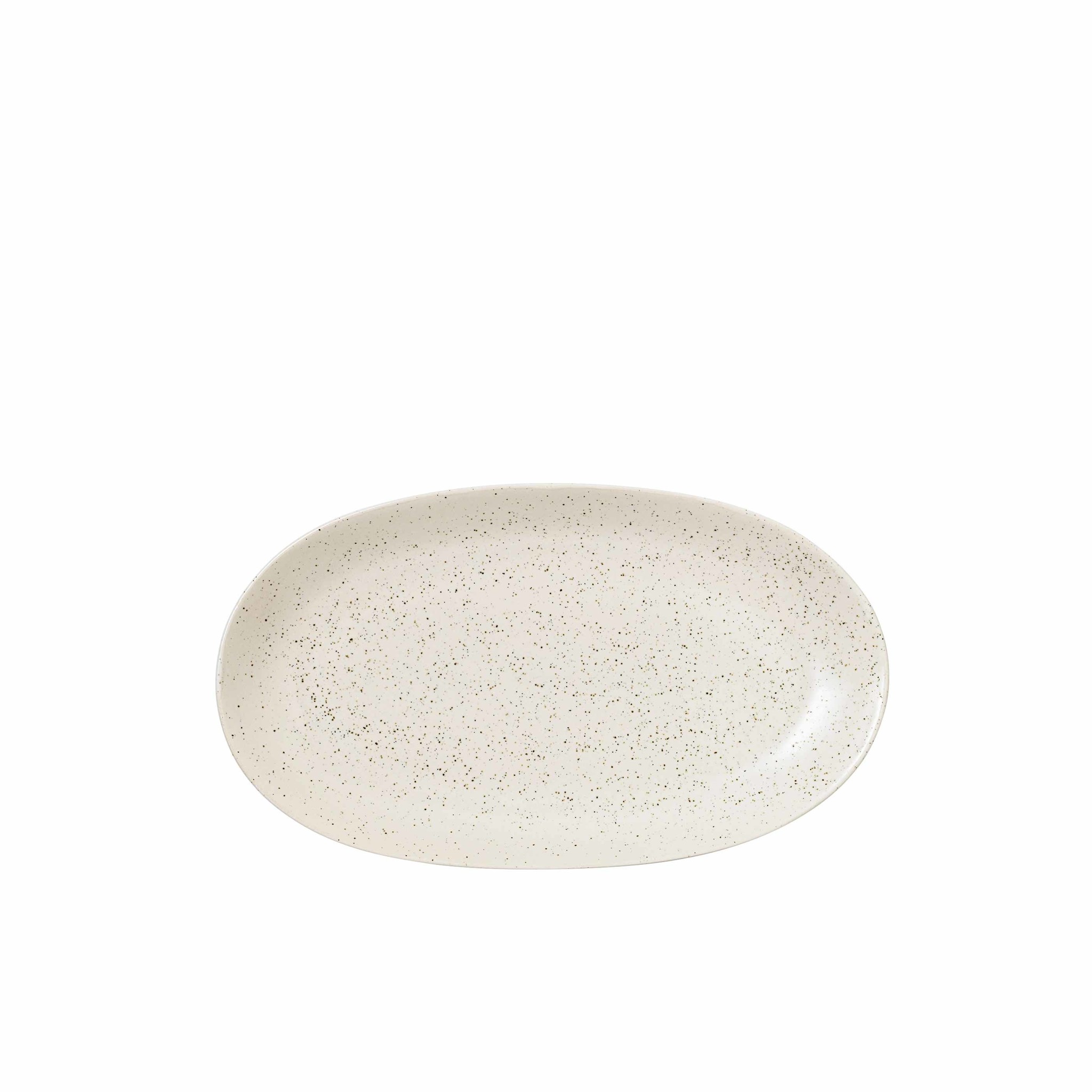 Broste Copenhagen Nordic Vanilla oval plates large - set of 8 pieces