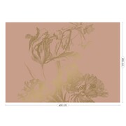 KEK Amsterdam Engraved flowers goud behang MW-024 - 400x280cm KEK Amsterdam Engraved flowers goud behang MW-024 - 400x280cm