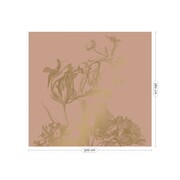 KEK Amsterdam Gravert blomster gull tapet MW-023 - 300x280cm KEK Amsterdam Gravert blomster gull tapet MW-023 - 300x280cm