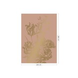 KEK Amsterdam Graverade blommor guld tapet MW-022 - 200x280cm KEK Amsterdam Graverade blommor guld tapet MW-022 - 200x280cm