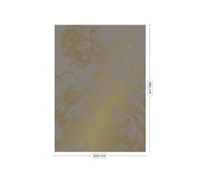 KEK Amsterdam Indgraveret blomster guld tapet MW-016 - 200x280cm KEK Amsterdam Indgraveret blomster guld tapet MW-016 - 200x280cm